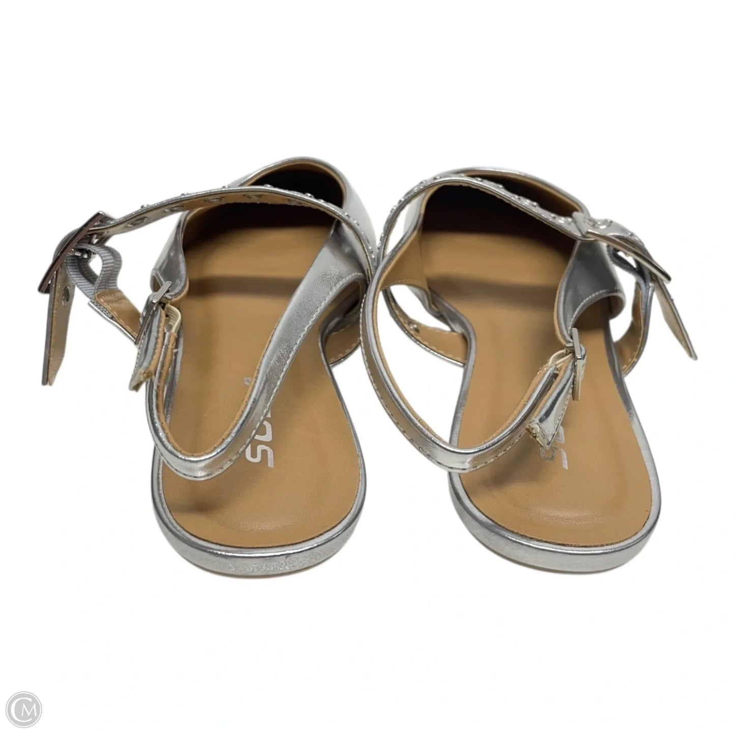 Shoes Flats By Soda In Silver, Size: 6.5