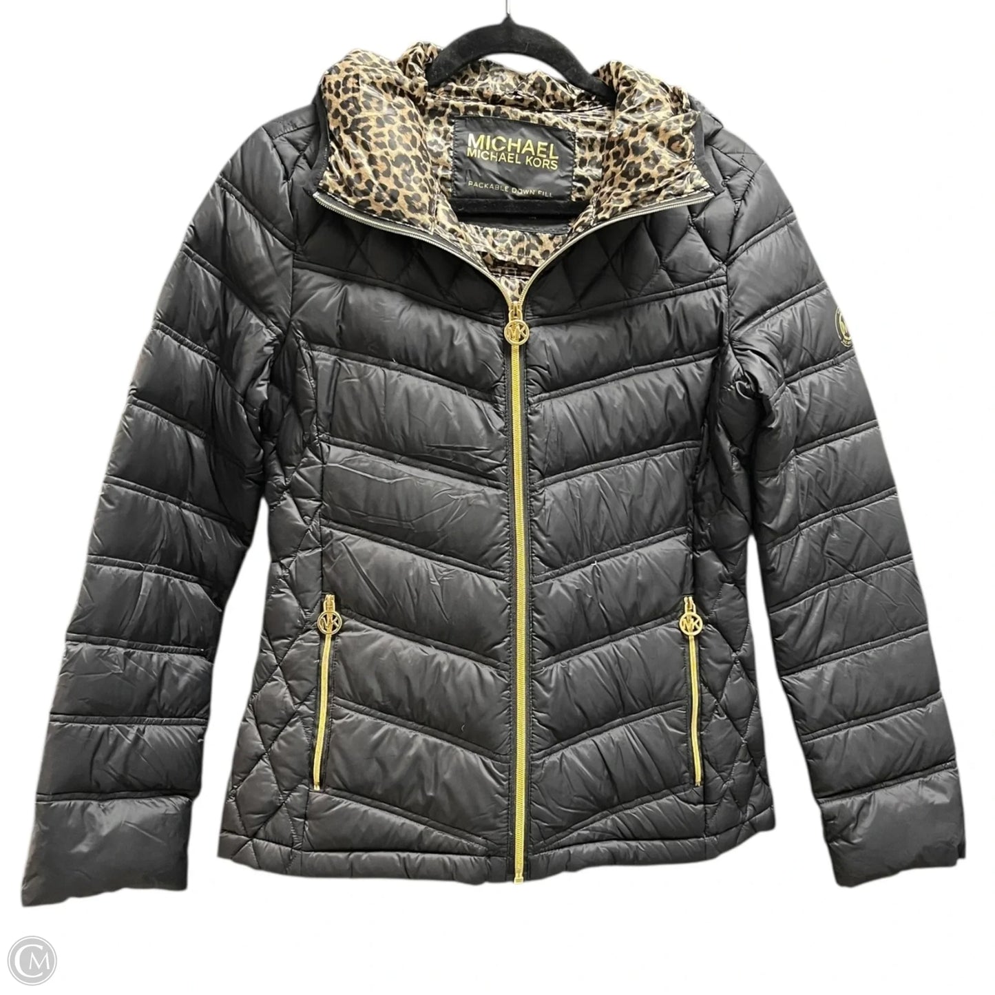 Jacket Puffer & Quilted By Michael By Michael Kors In Black, Size: S