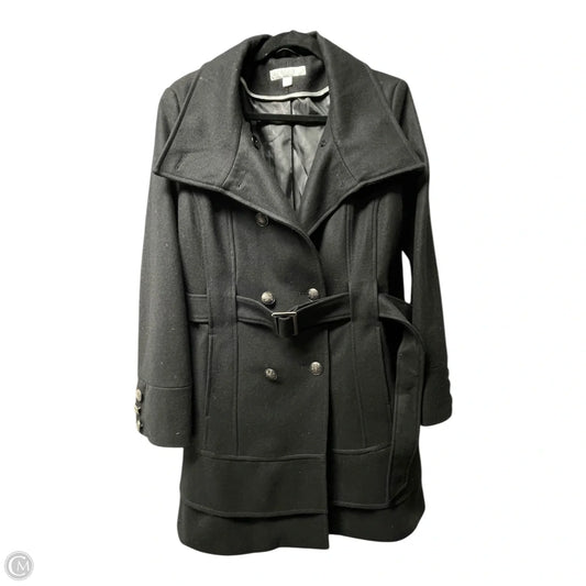 Coat Wool By New York And Co In Black, Size: L