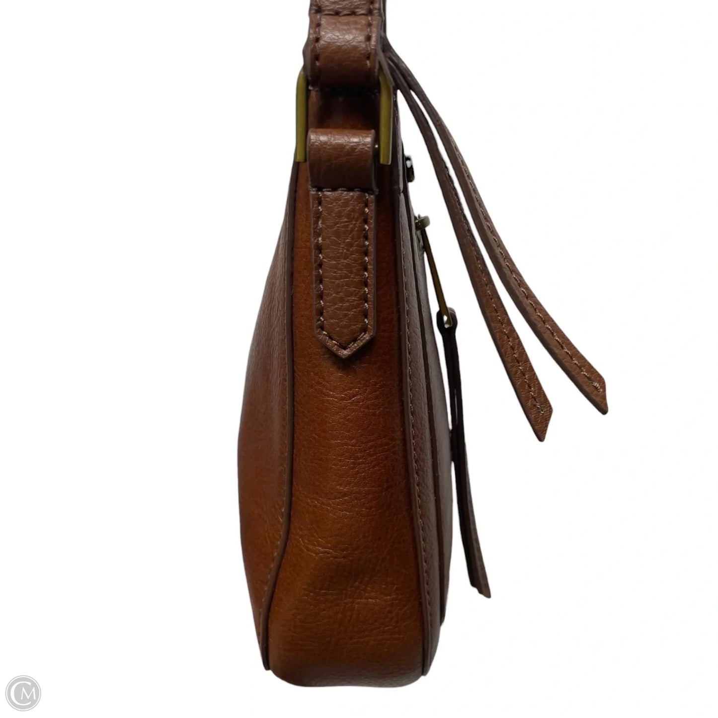 Crossbody Leather By Fossil, Size: Medium