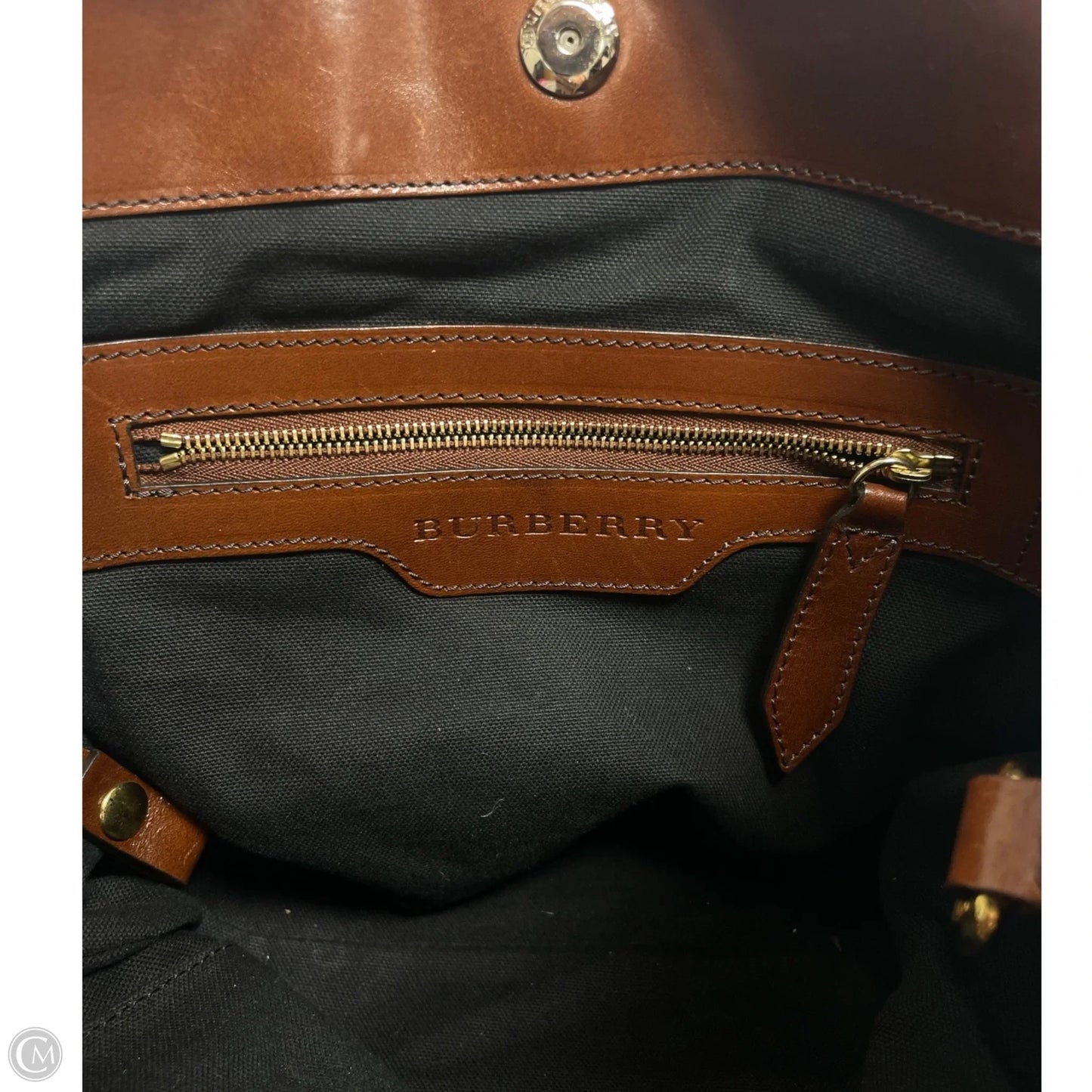 Tote Luxury Designer By Burberry, Size: Medium