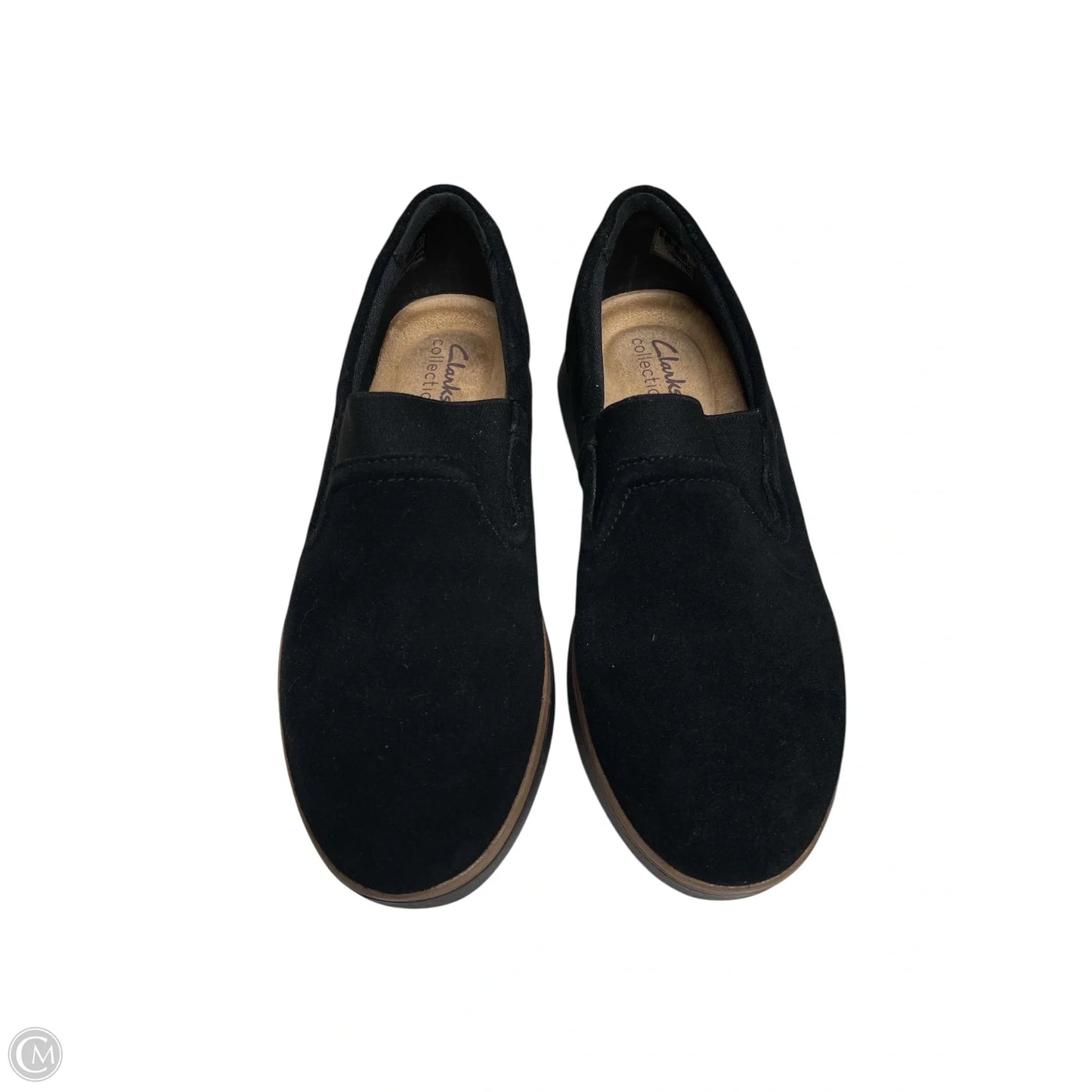 Shoes Flats By Clarks In Black, Size: 6.5
