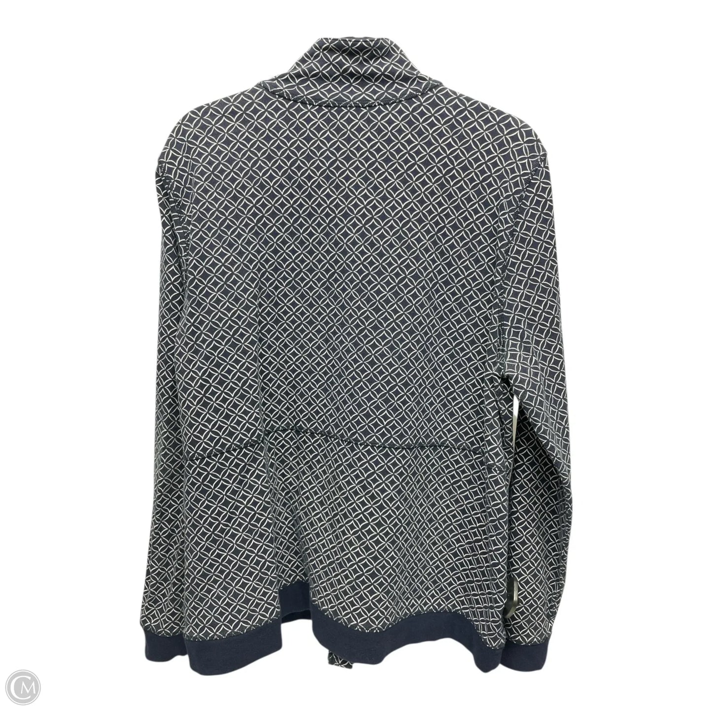 Athletic Jacket By Talbots In Blue & White, Size: Xl