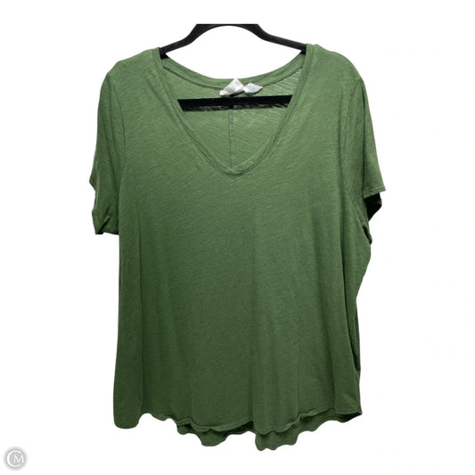 Top Short Sleeve By Cynthia Rowley In Green, Size: 2x