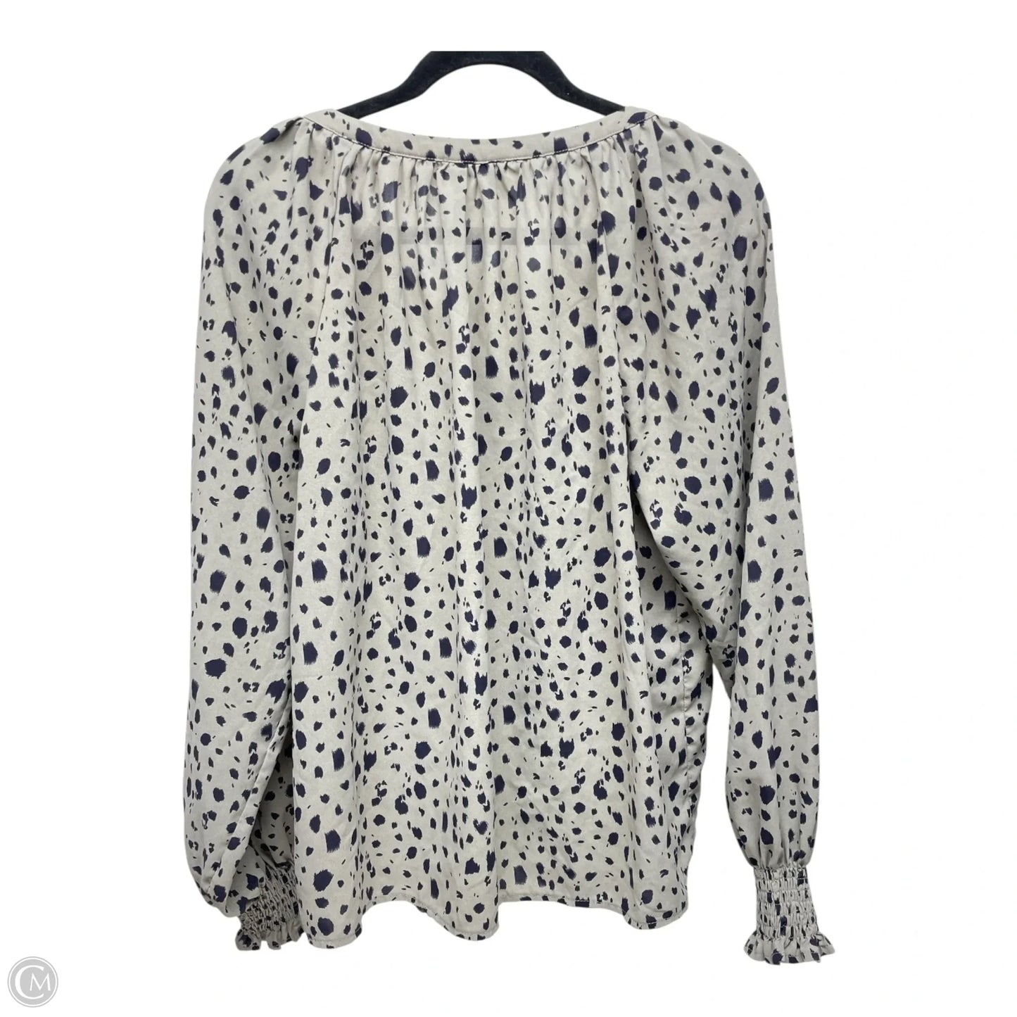 Top Long Sleeve By Zeagoo In Black & Tan, Size: L