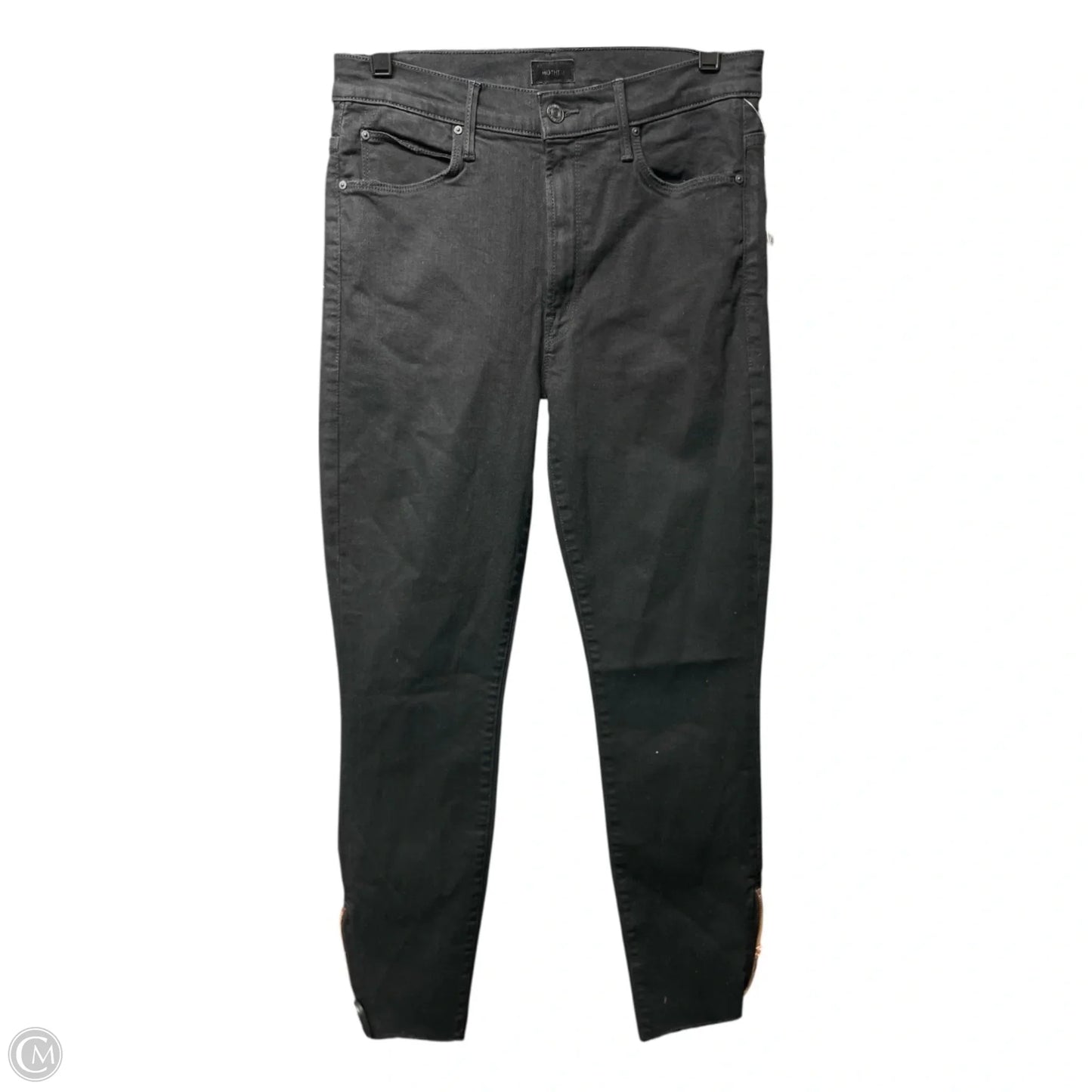 Jeans Boot Cut By Mother In Black Denim, Size: 8