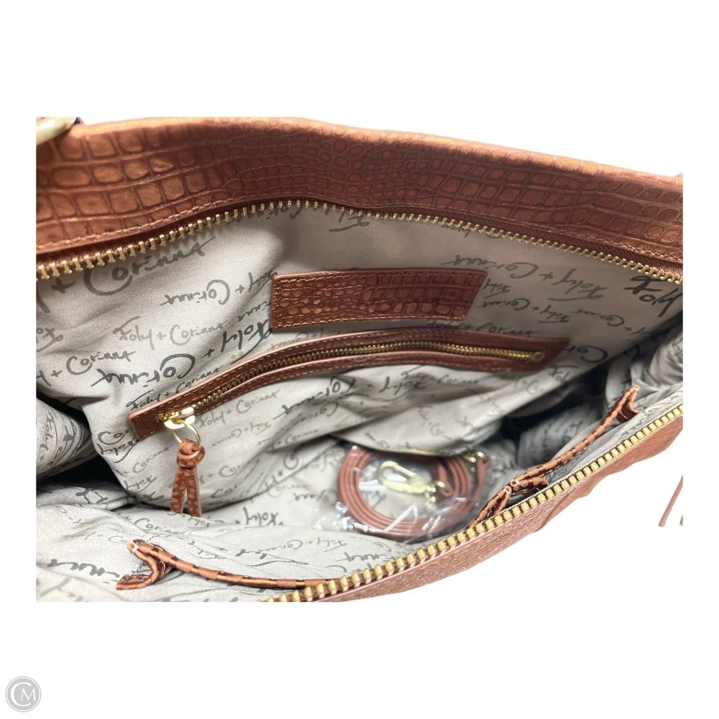 Handbag Leather By Cmb, Size: Large