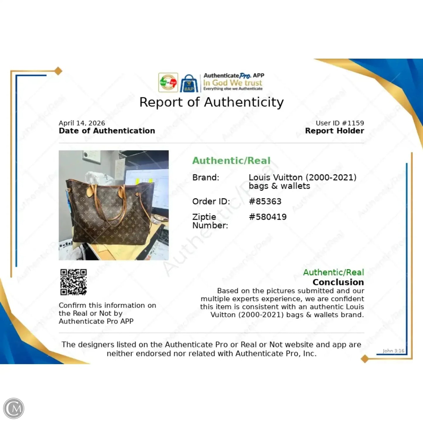 Tote Luxury Designer By Louis Vuitton, Size: Large