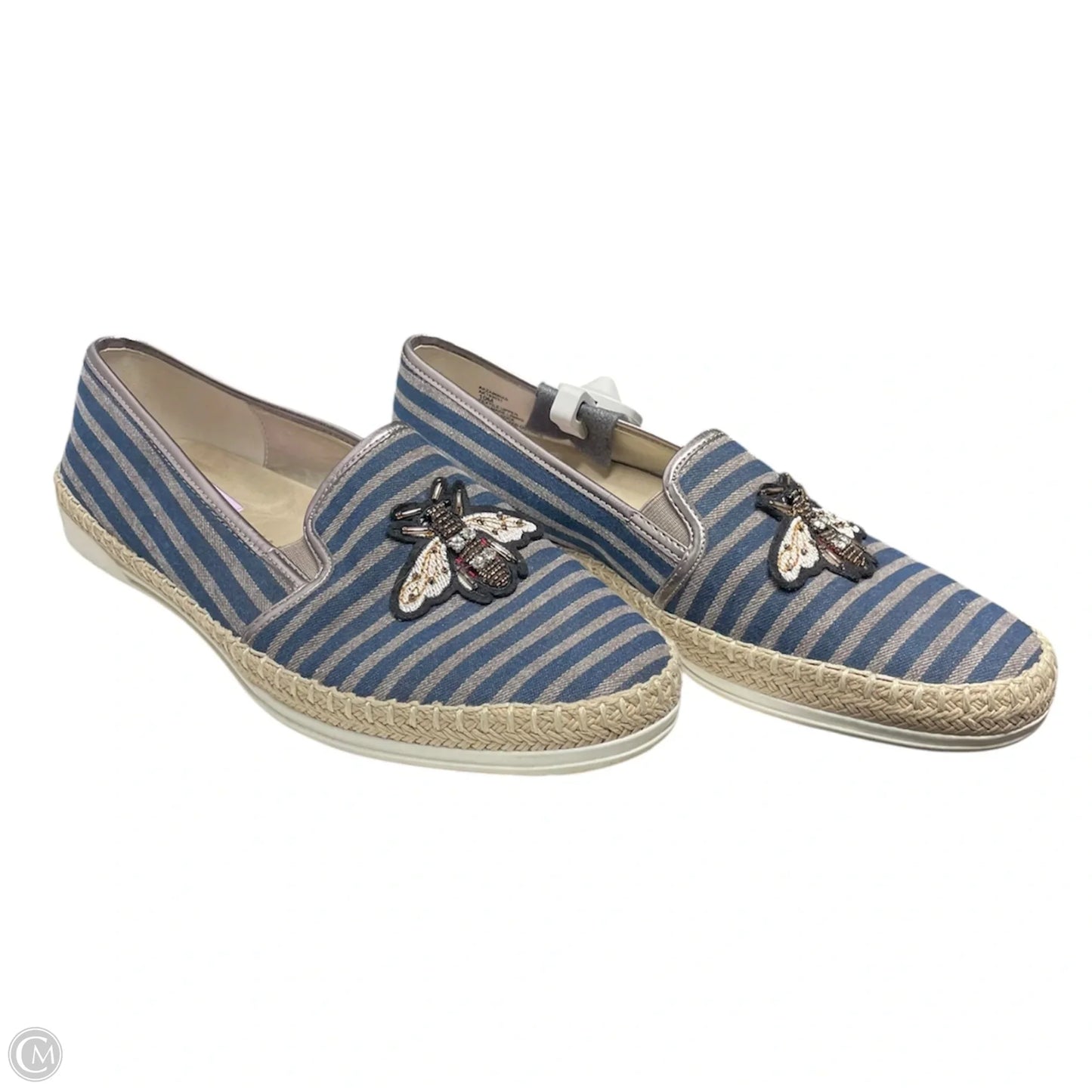 Shoes Flats By Anne Klein In Striped Pattern, Size: 10