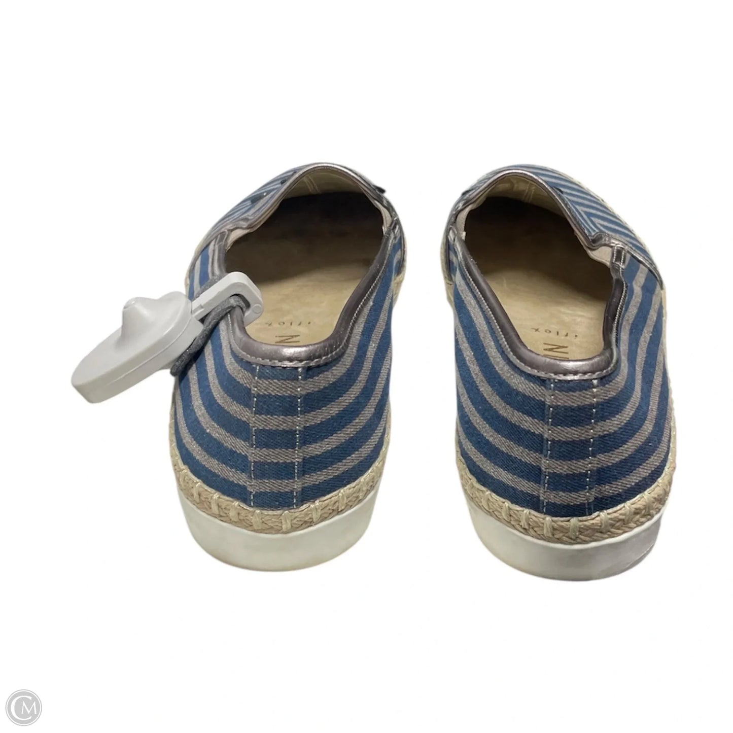 Shoes Flats By Anne Klein In Striped Pattern, Size: 10