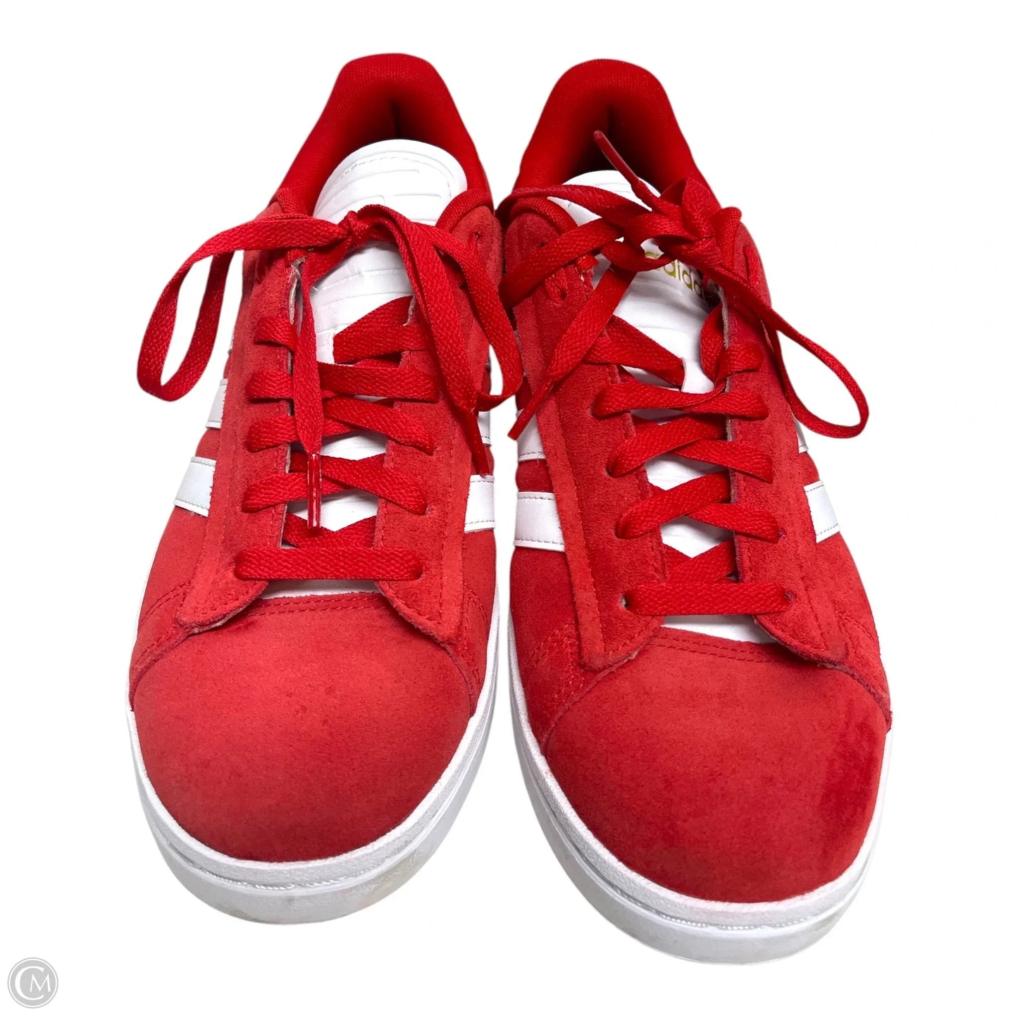 Shoes Sneakers By Adidas In Red & White, Size: 10