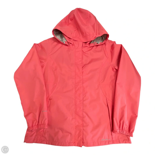 Coat Raincoat By Eddie Bauer In Coral, Size: Xl