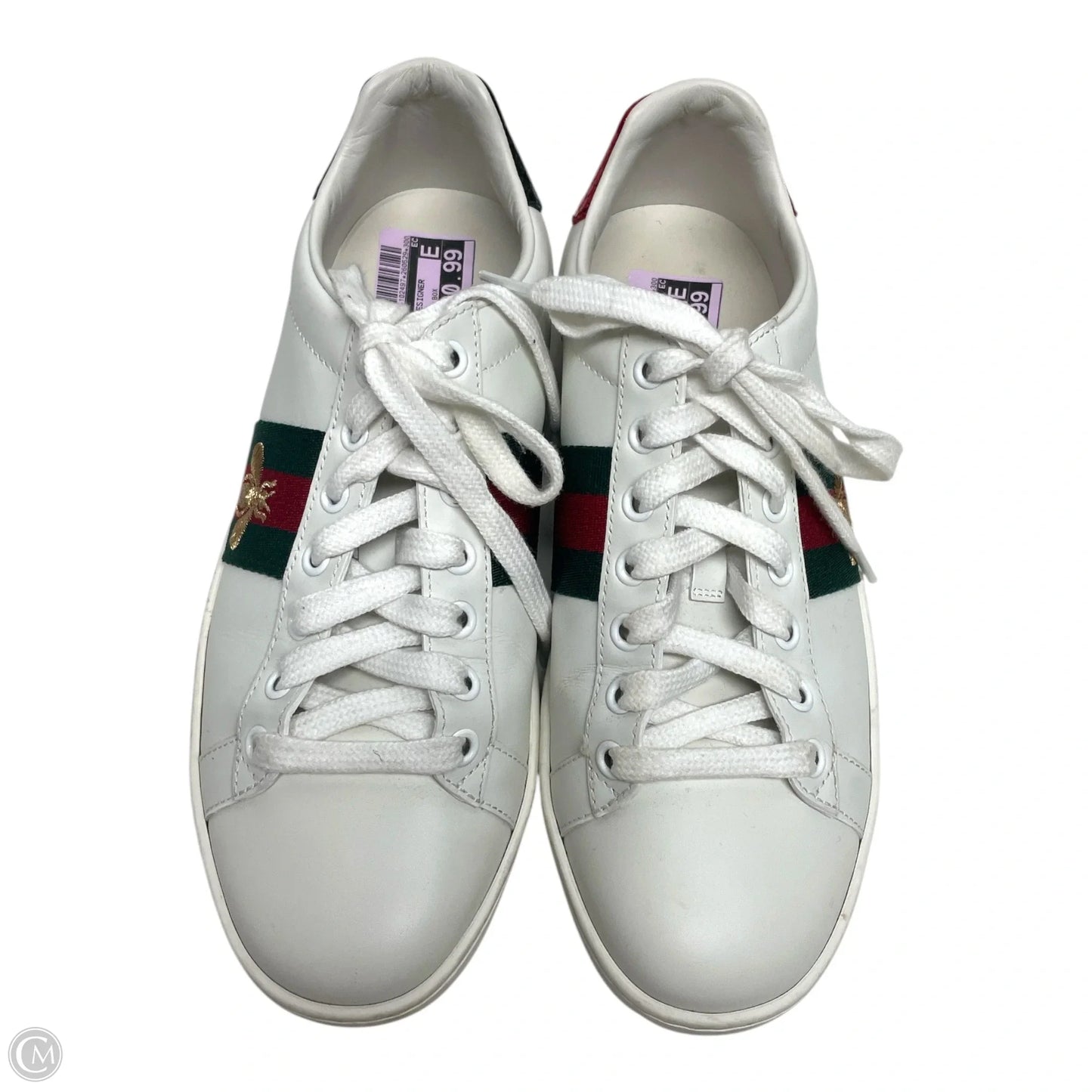 Shoes Luxury Designer By Gucci In White, Size: 6.5