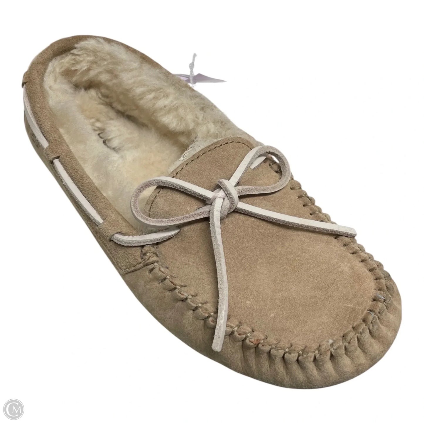 Slippers Designer By Ugg In Tan, Size: 5