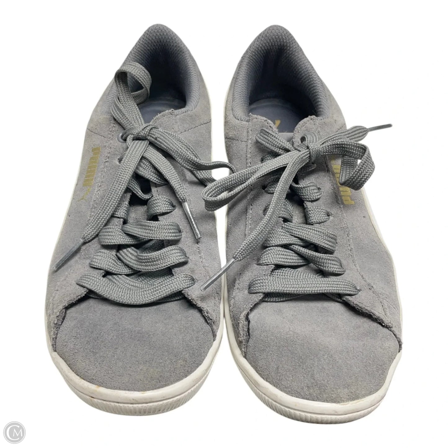 Shoes Sneakers By Puma In Grey, Size: 6.5