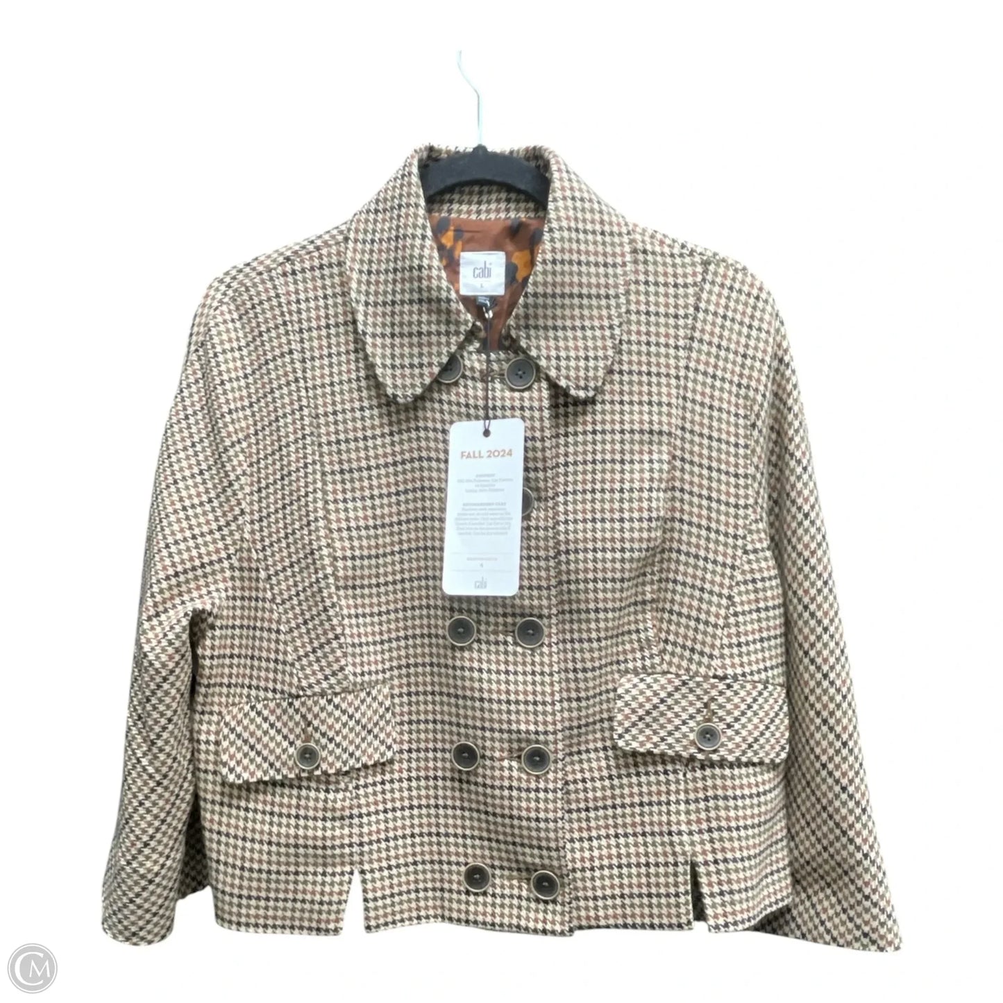 Blazer By Cabi In Plaid Pattern, Size: L