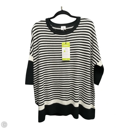 Sweater By Cabi In Black & Cream, Size: S