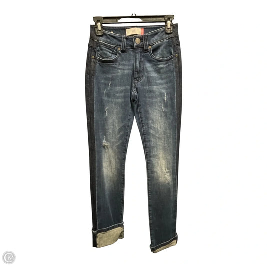 Jeans Straight By Cabi In Blue, Size: 0