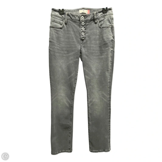 Jeans Straight By Cabi In Grey Denim, Size: 6
