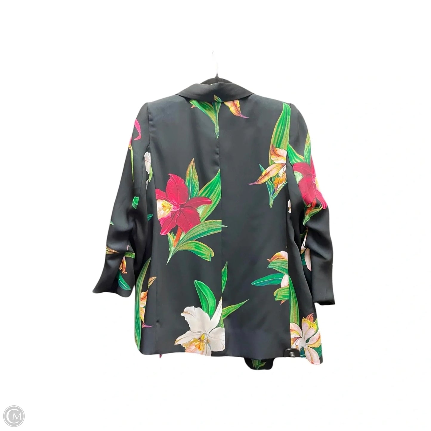 Blazer By Chicos In Tropical Print, Size: S