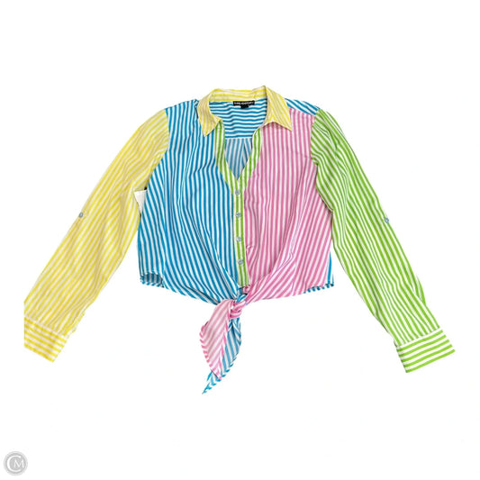 Top Long Sleeve By Clothes Mentor In Multi-colored, Size: M