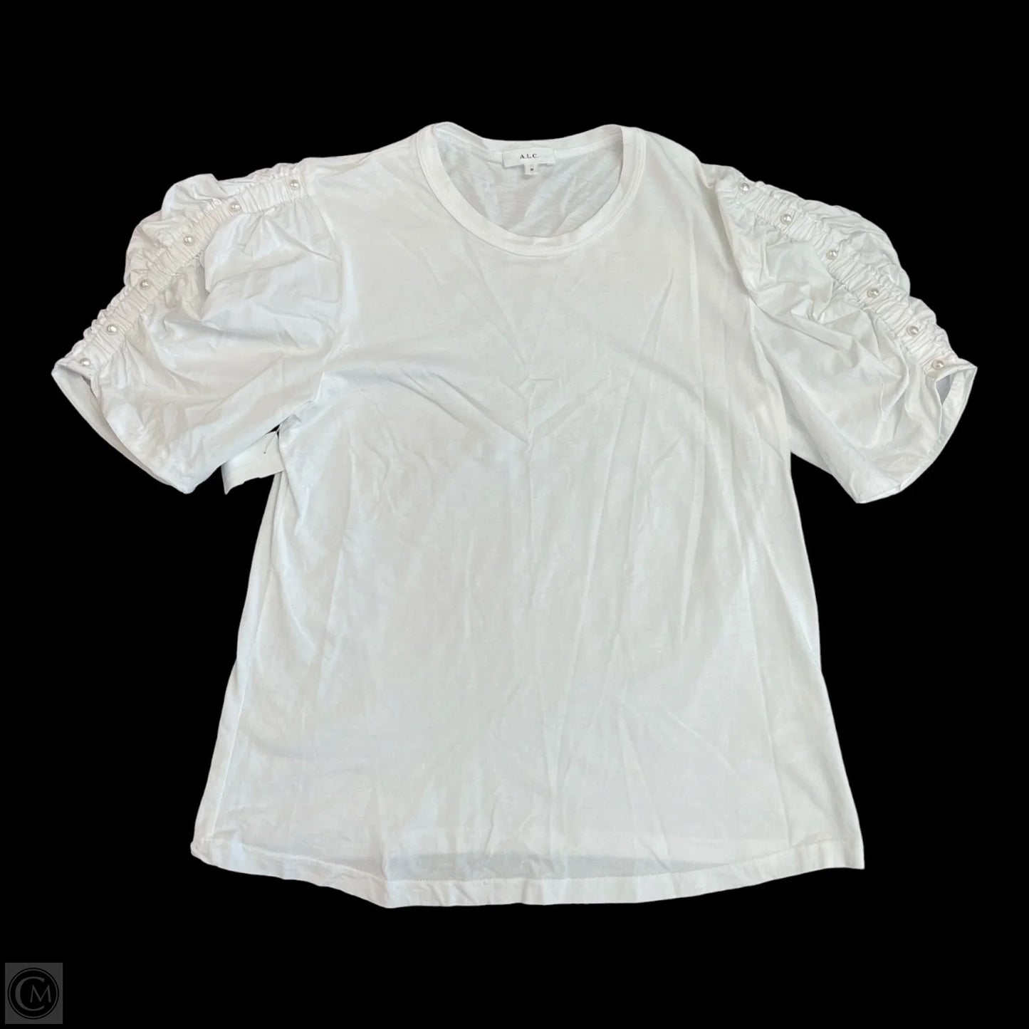 Top Short Sleeve By Alc In White, Size: M