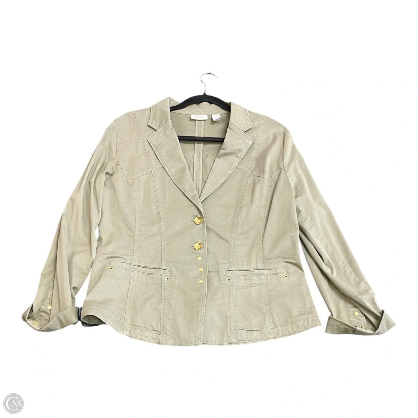 Blazer By Chicos In Green, Size: L