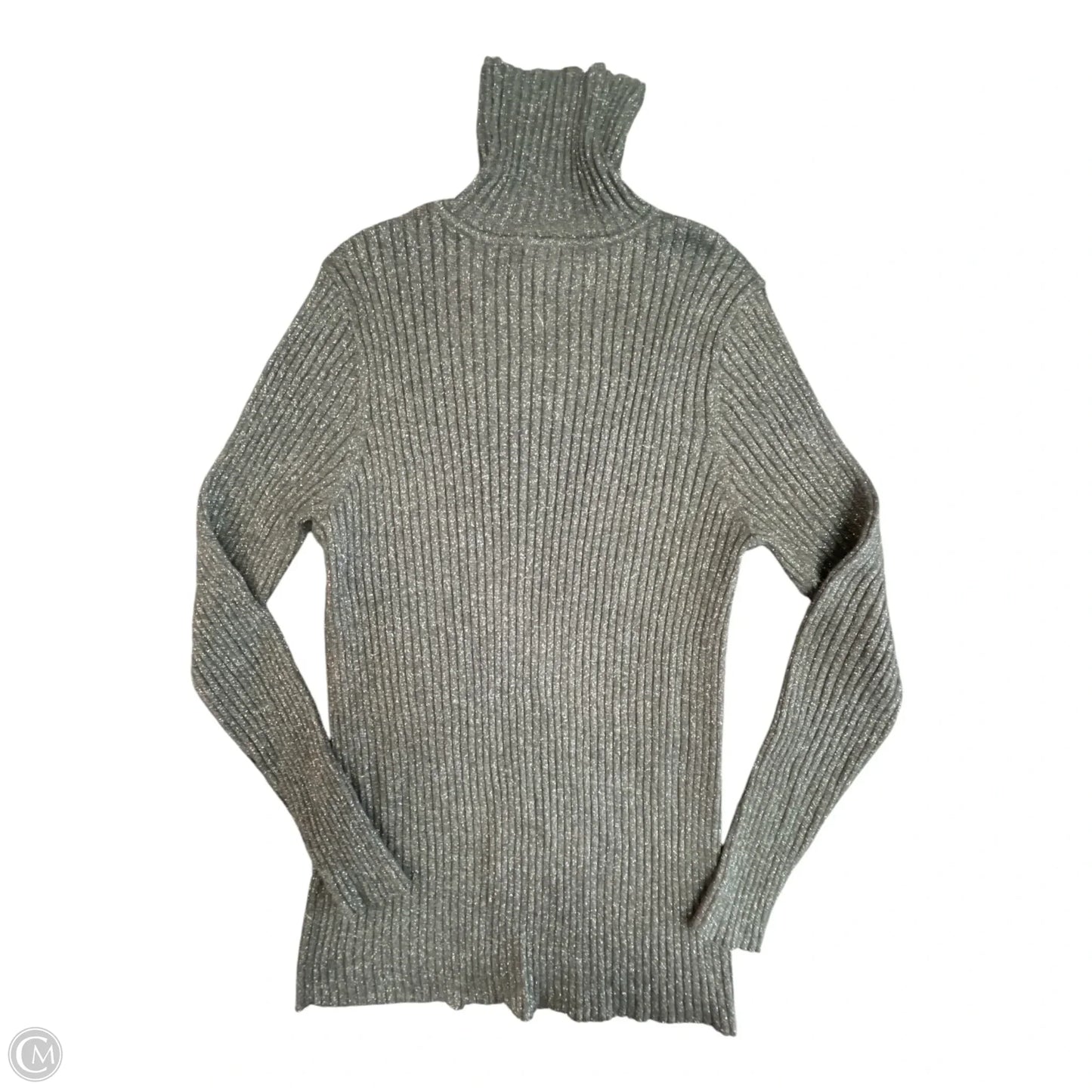 Sweater By Chicos In Grey, Size: L