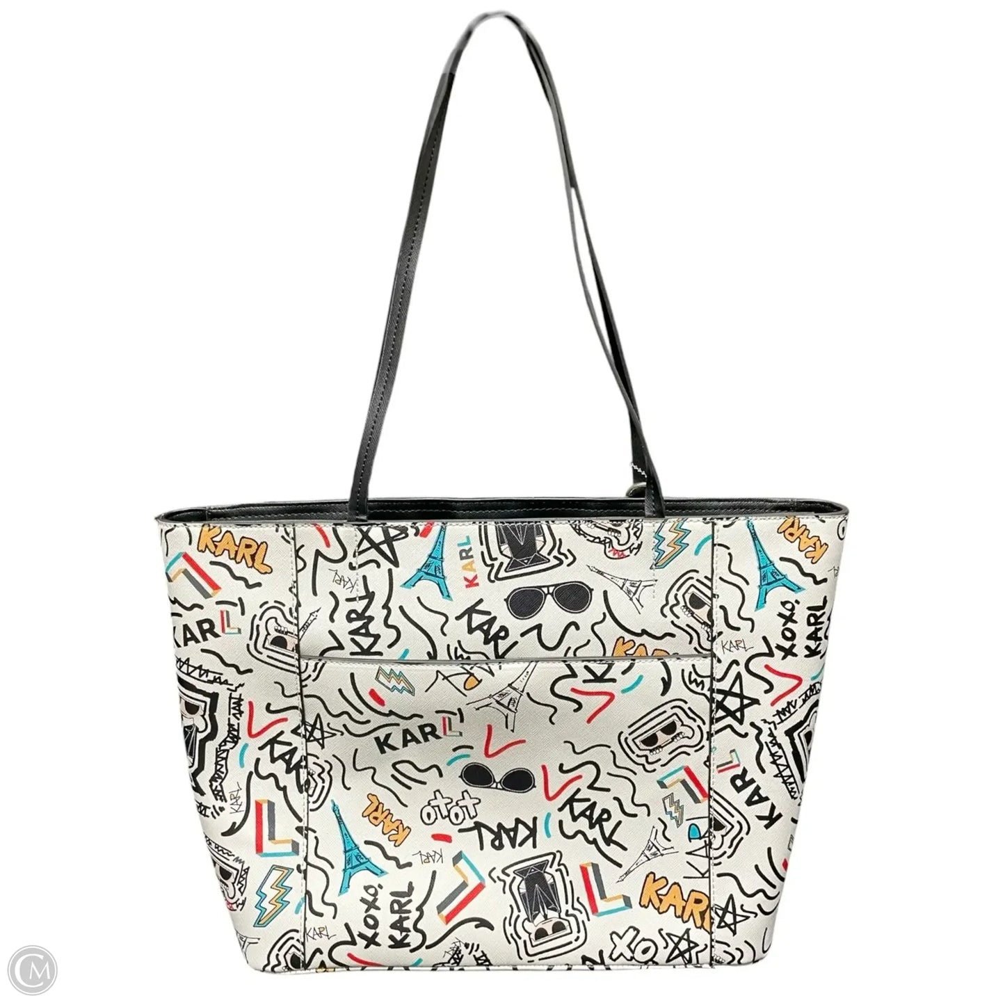 Tote Designer By Karl Lagerfeld, Size: Large