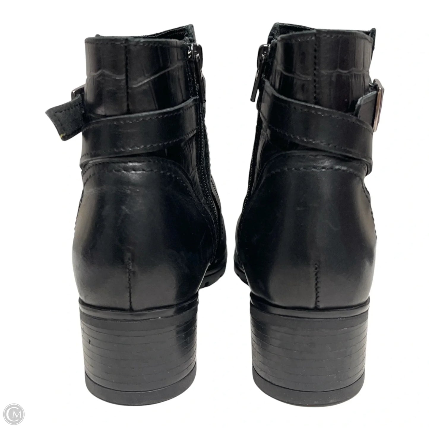Boots Ankle Flats By ERIN MICHAEL In Black, Size: 6.5