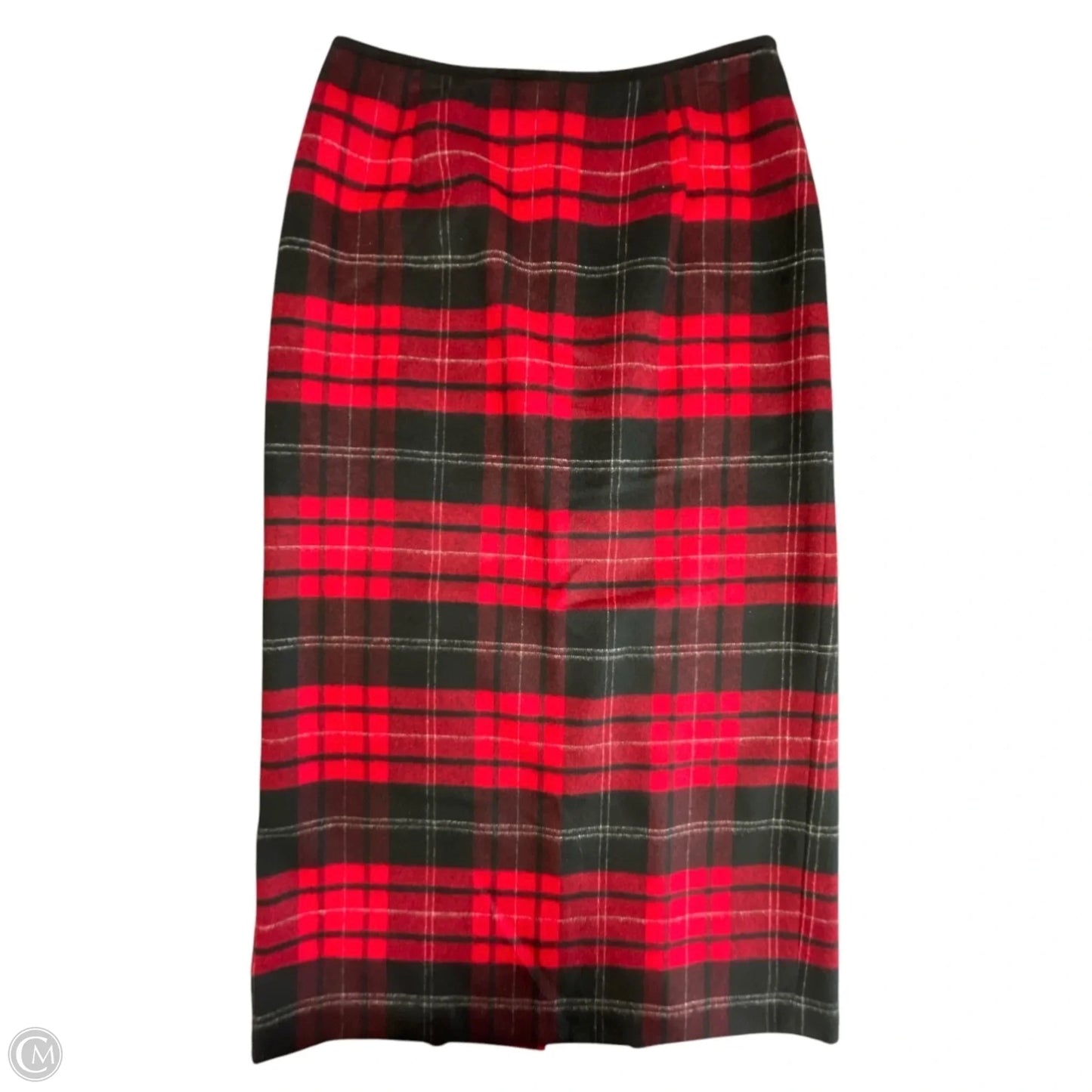 Skirt Midi By Talbots In Plaid Pattern, Size: 12
