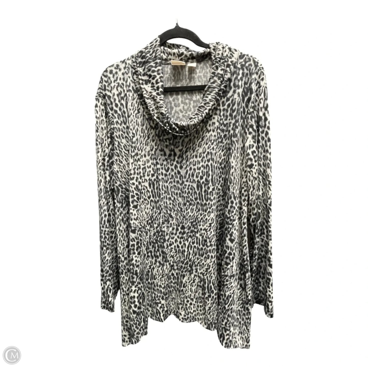 Top Long Sleeve By Chicos In Animal Print, Size: Xl