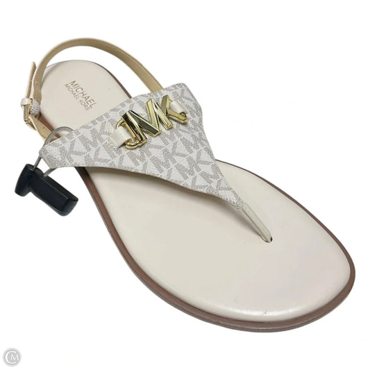 Shoes Sneakers By Michael By Michael Kors In Cream & Grey, Size: 10