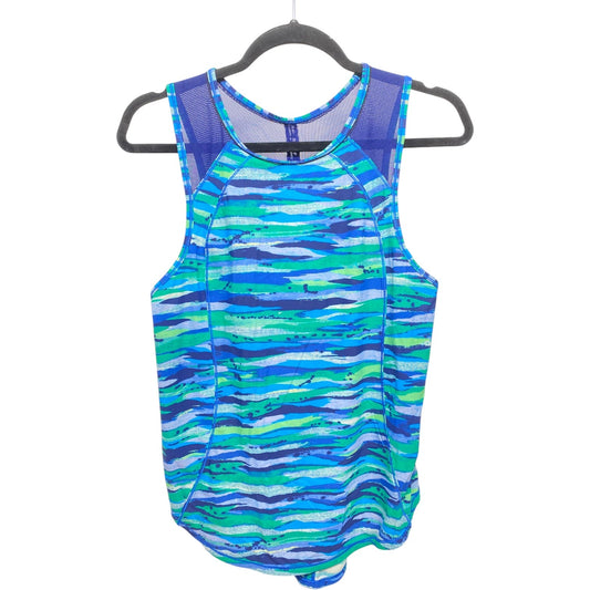 Athletic Tank Top By Lululemon In Blue & Green, Size: S