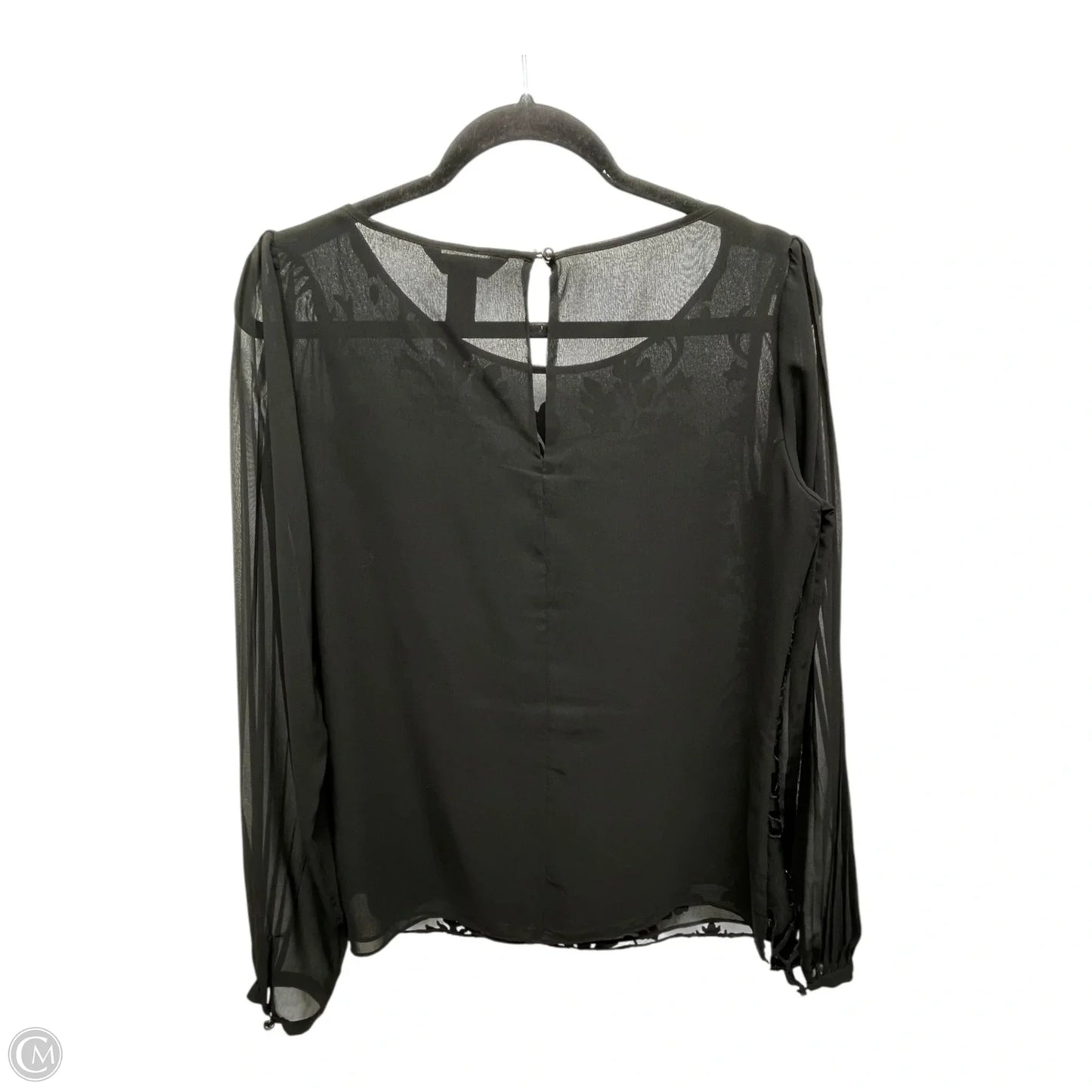 Top Long Sleeve By White House Black Market In Black, Size: 4