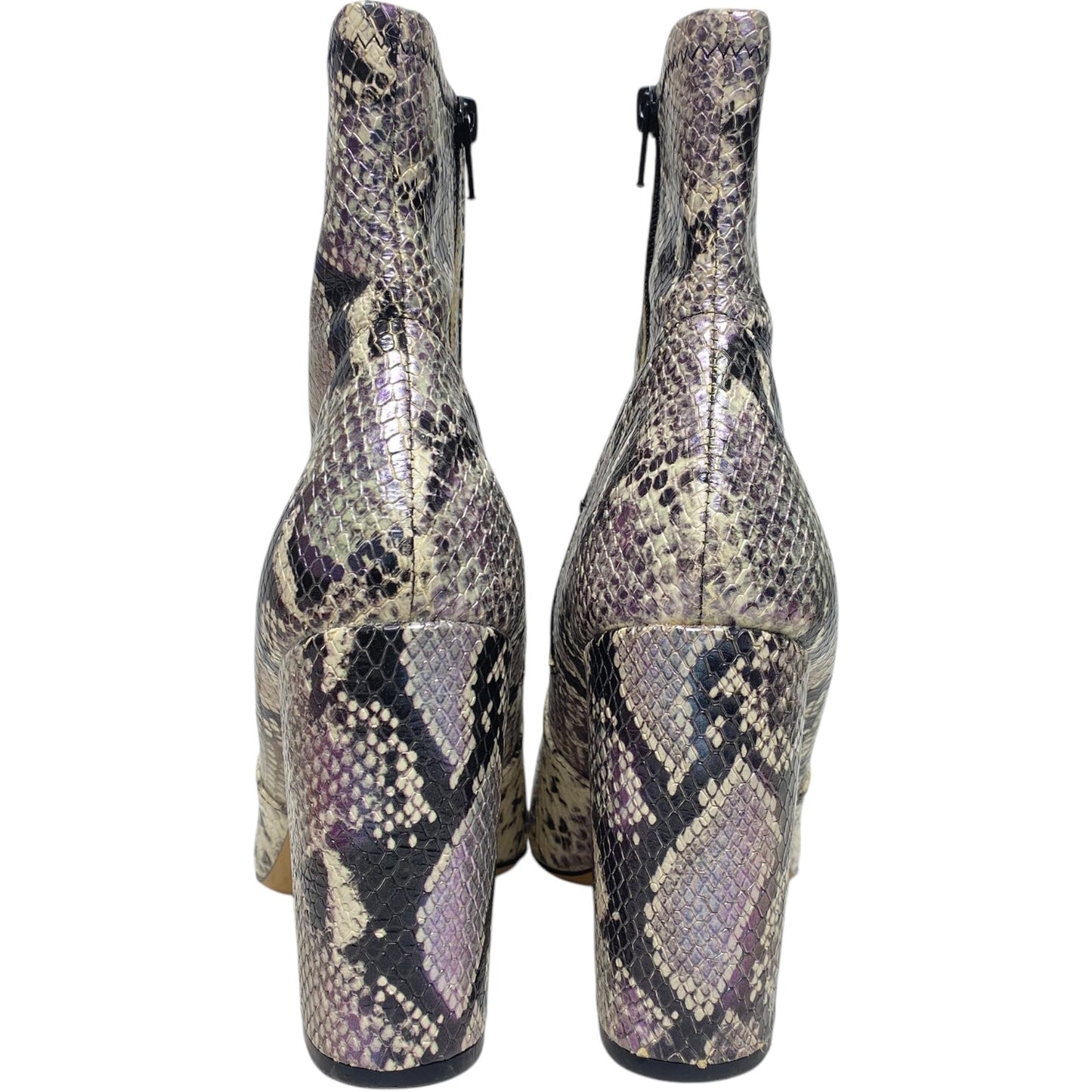 Boots Ankle Heels By Aldo In Snakeskin Print, Size: 9