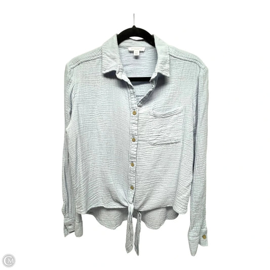 Top Long Sleeve By Beachlunchlounge In Blue, Size: S