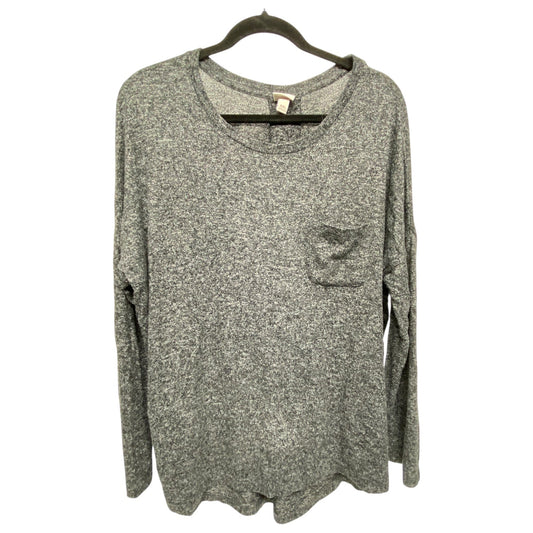Top Long Sleeve By Merona In Grey, Size: Xxl