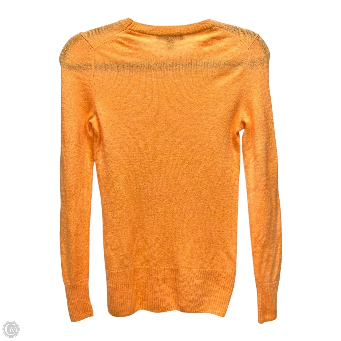 Sweater By Saks Fifth Avenue In Orange, Size: Xs