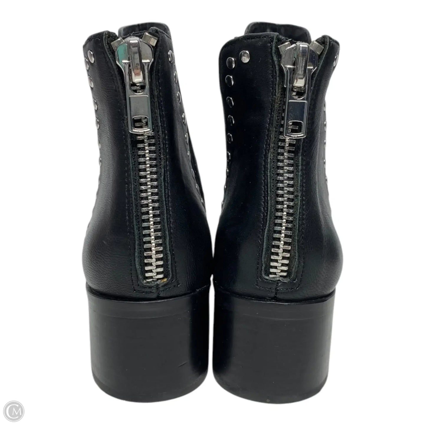 Boots Ankle Heels By Steve Madden In Black, Size: 6.5