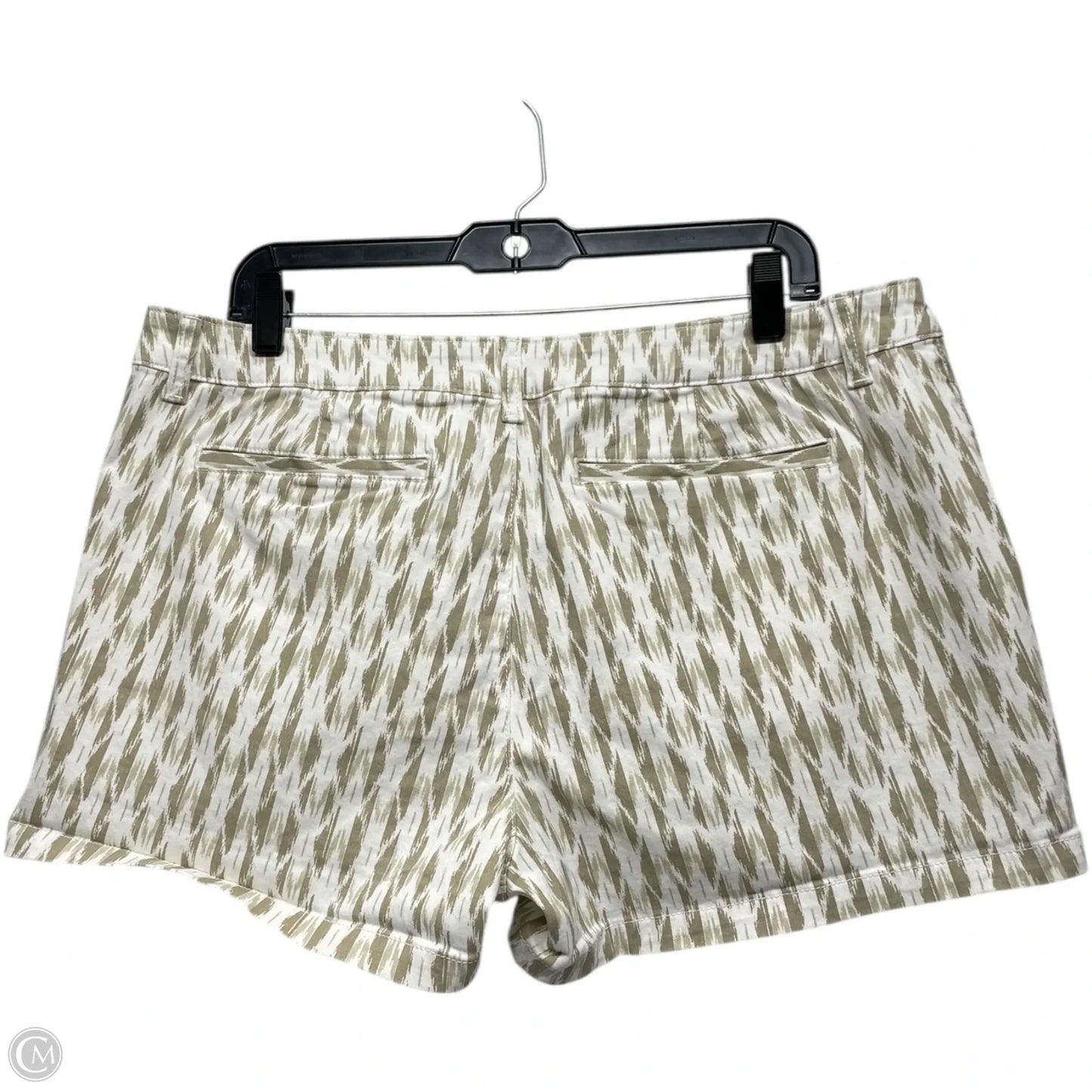 Shorts By Ana In Tan & White, Size: 14