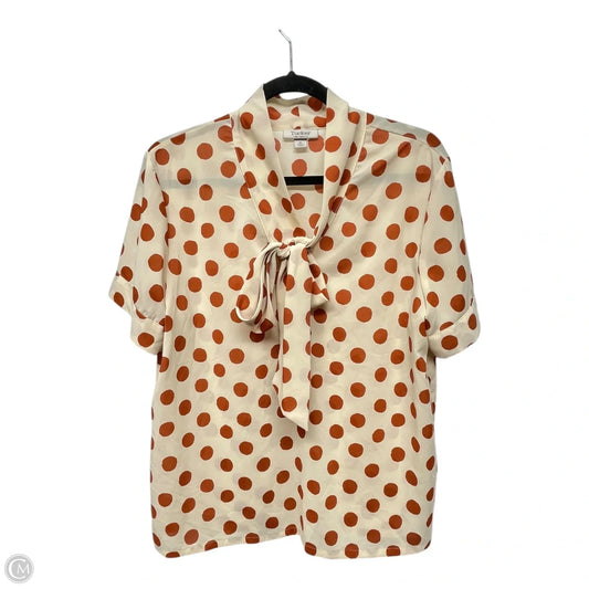 Top Short Sleeve By Tucker for Target-designer In Polkadot Pattern, Size: Xl