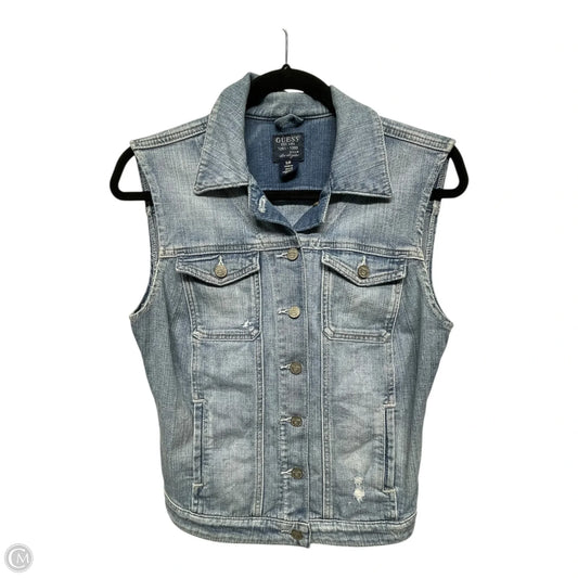 Vest Other By Guess In Blue Denim, Size: S