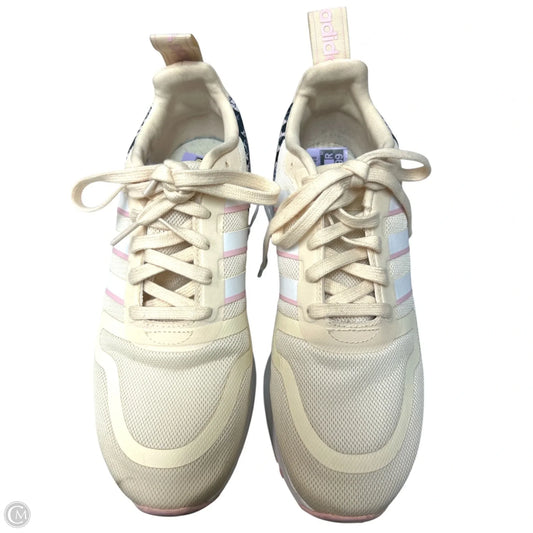 Shoes Athletic By Adidas In Cream & Pink, Size: 8