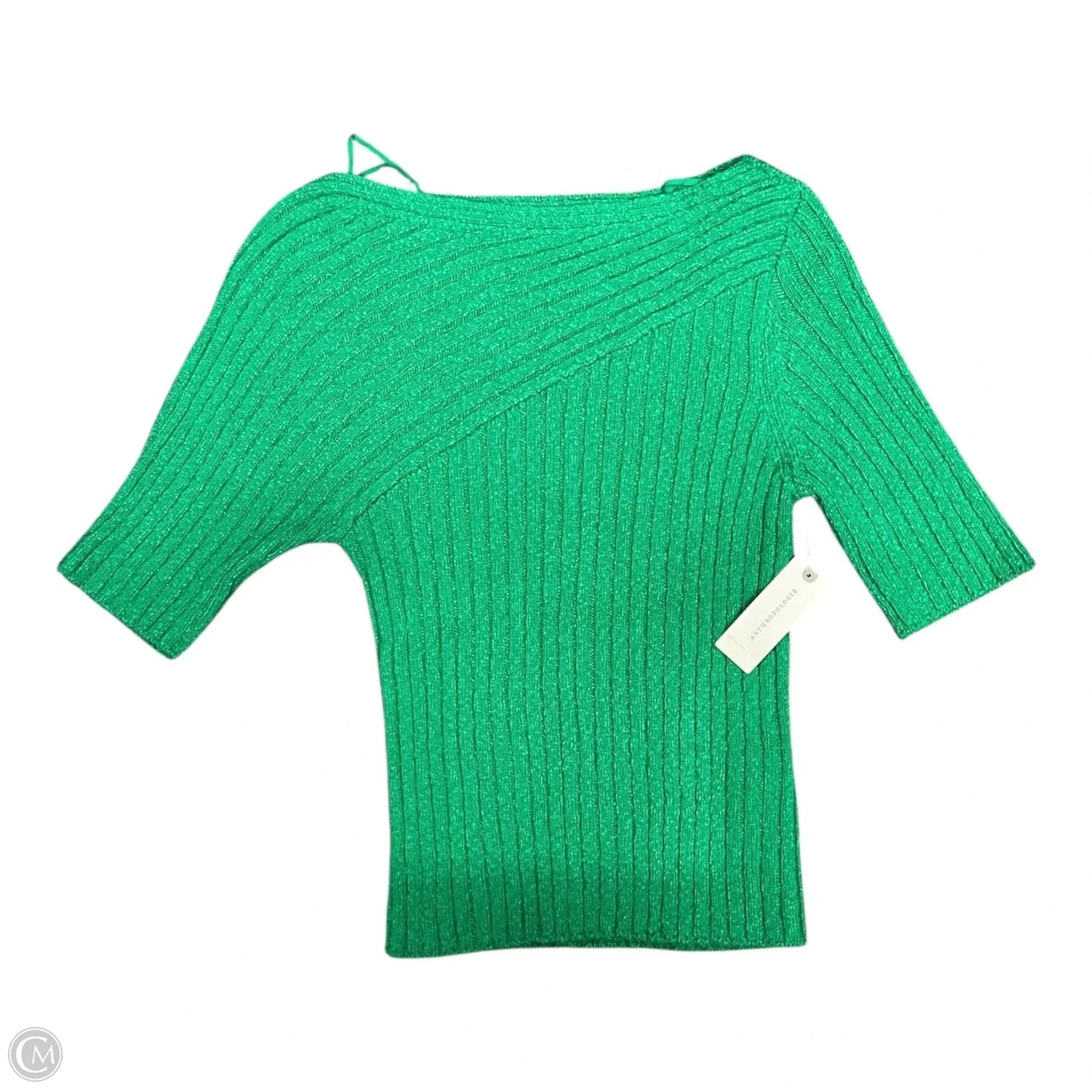 Sweater Short Sleeve By Maeve In Green, Size: S