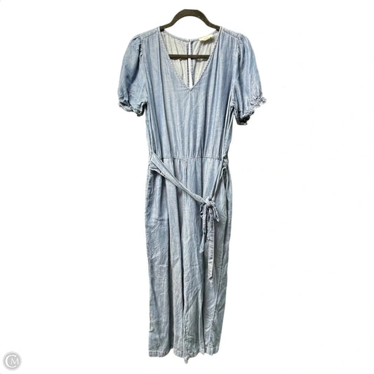 Jumpsuit By Loft In Blue Denim, Size: S