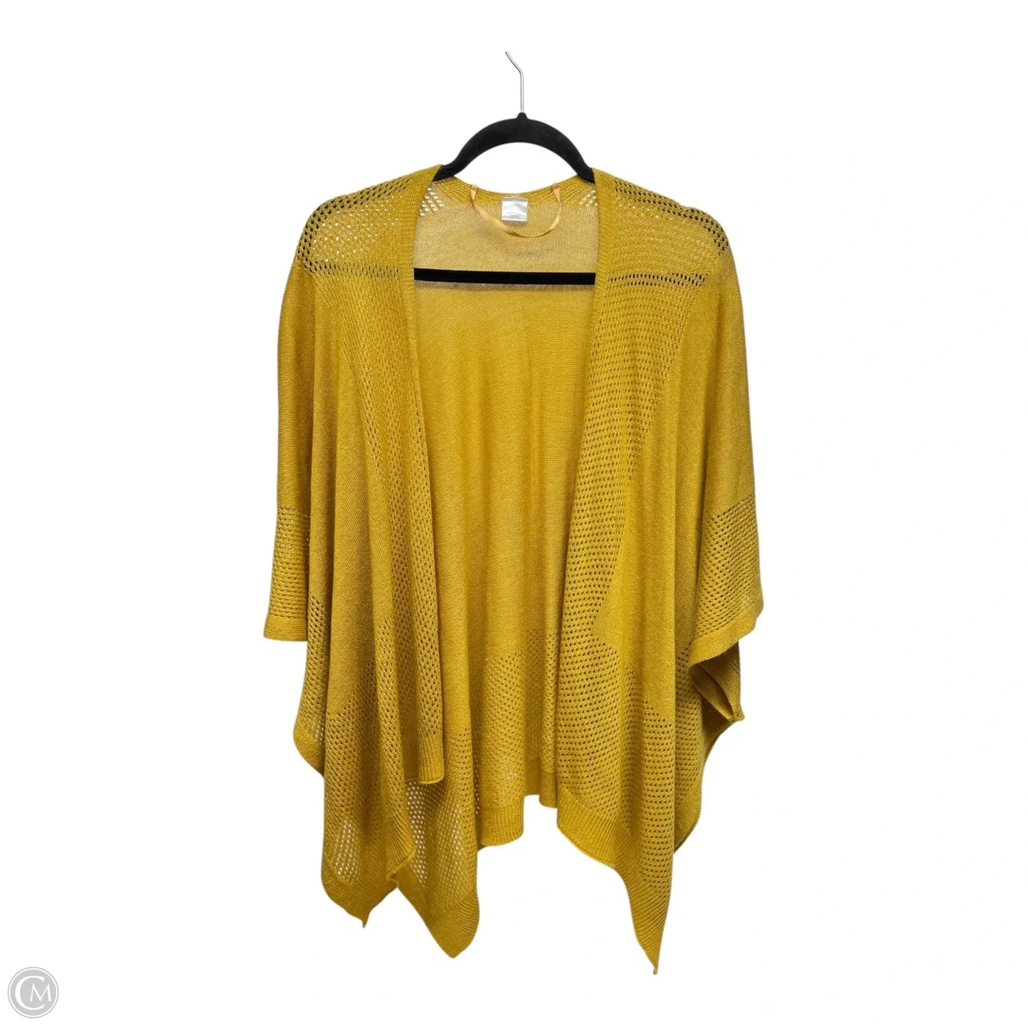 Sweater Cardigan By Clothes Mentor In Yellow, Size: Osfm