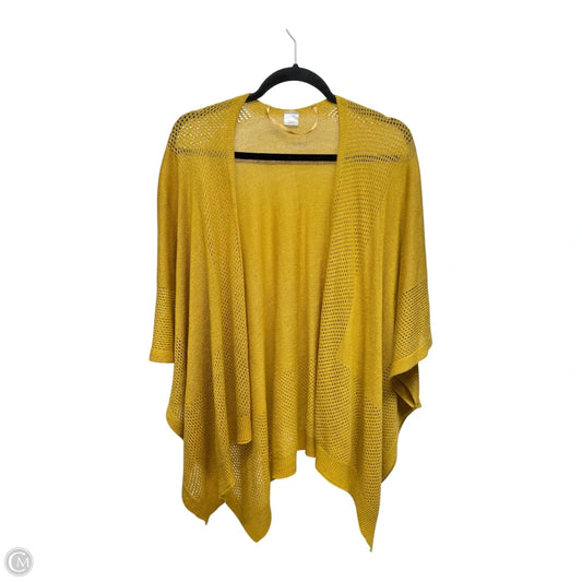 Sweater Cardigan By Clothes Mentor In Yellow, Size: Osfm