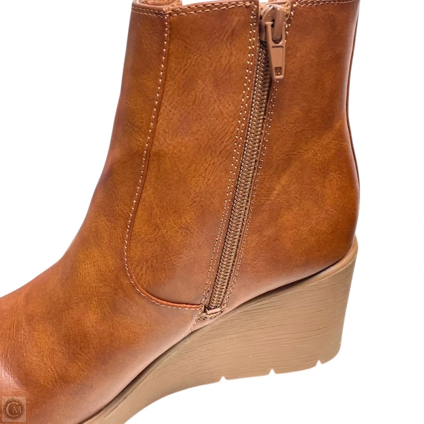 Boots Ankle Heels By Naturalizer In Brown, Size: 8