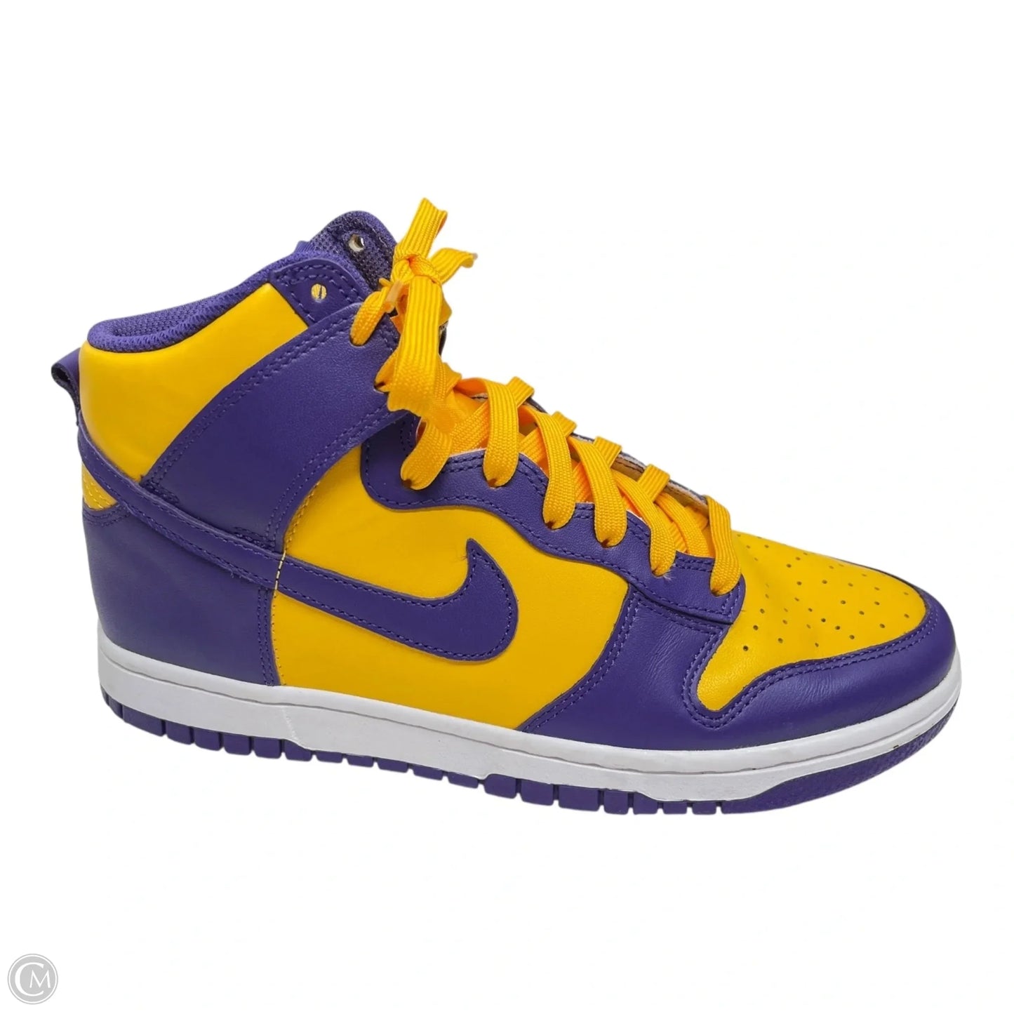 Shoes Sneakers By Nike In Purple & Yellow, Size: 8.5